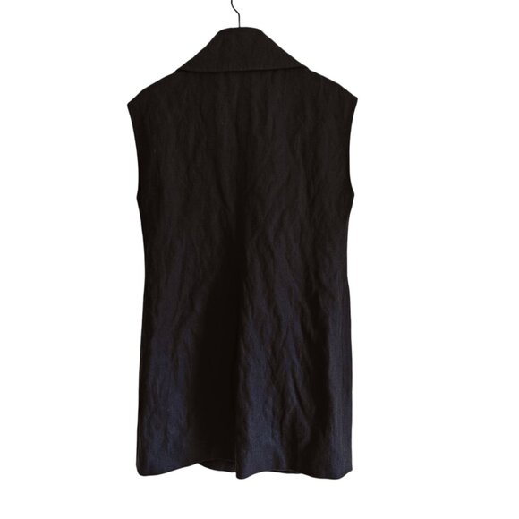 Pauw Amsterdam Black Wool Long Vest L - Picture 5 of 11